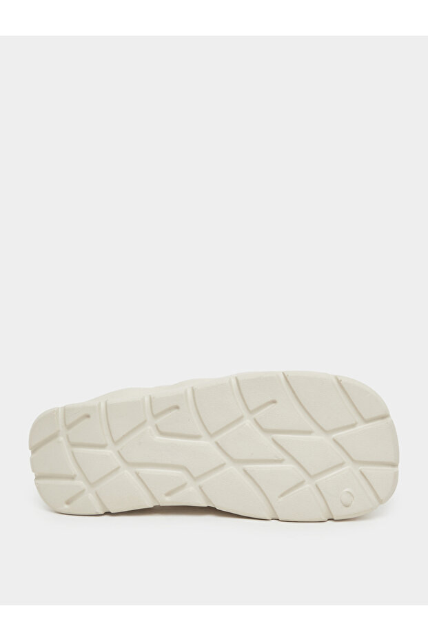 Women Beige Basic Flatform Slides - 6