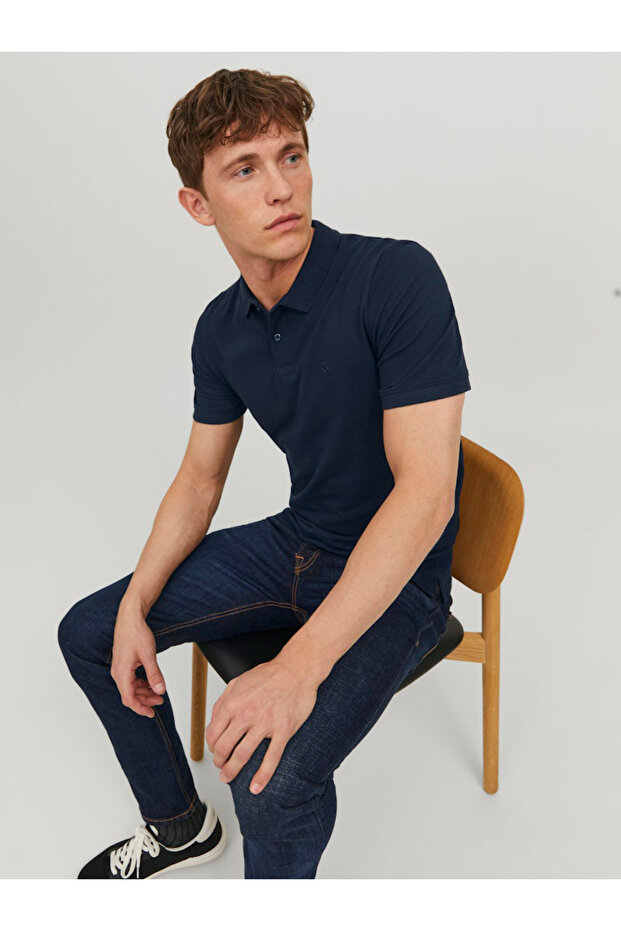 JJEBasic Regular Fit Polo with Button Placket - 2