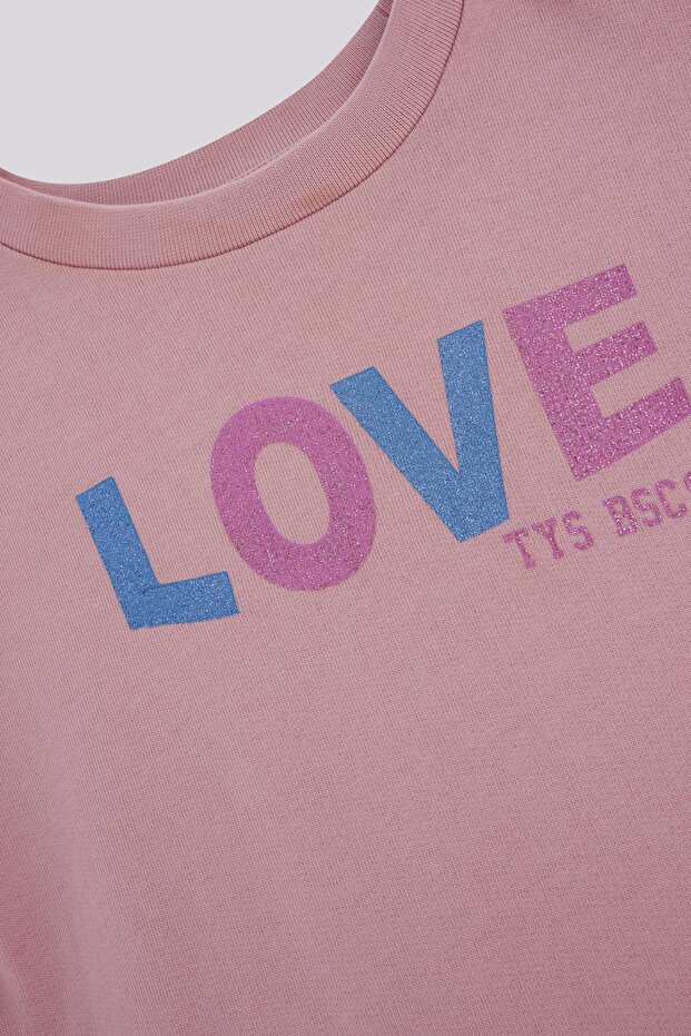 BG Store Kız Çocuk Gül Kurusu Elbise - 7