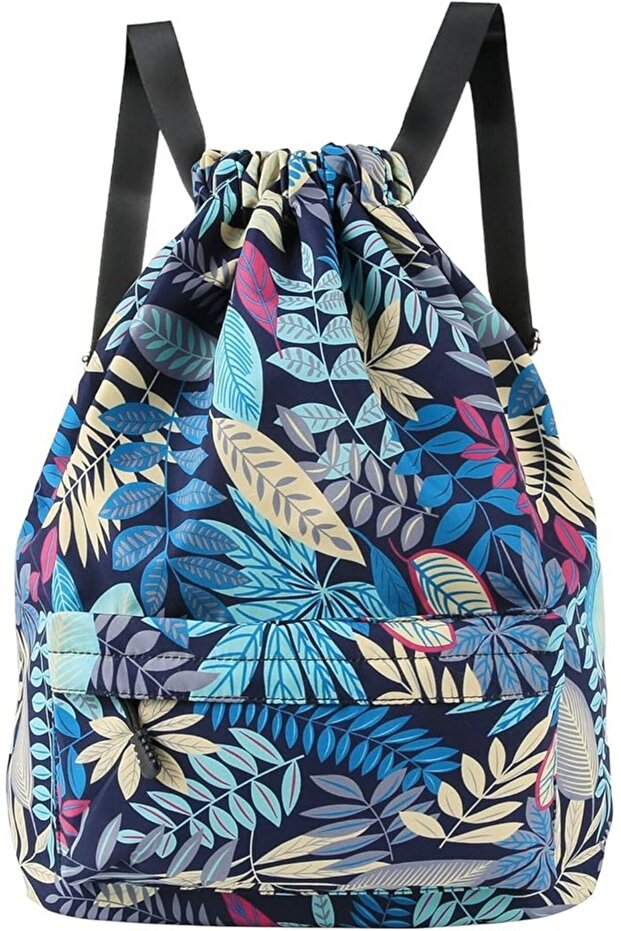 Unisex backpack, floral print, green, Comius Sharp - 1