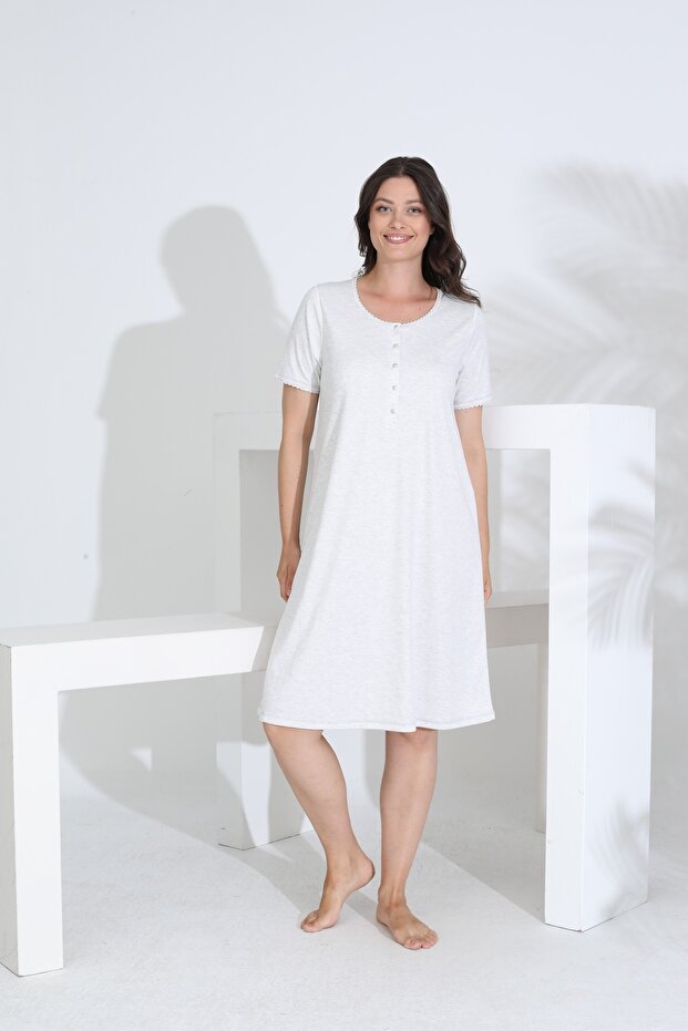 Bamboo Short Sleeve Maternity Maternity Nightdress Dress 30280-30283