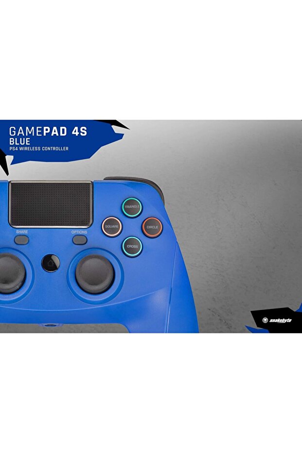 GAMEPAD 4S - أزرق - وحدة تحكم لاسلكية بلوتوث لجهاز PlayStation 4 - 5