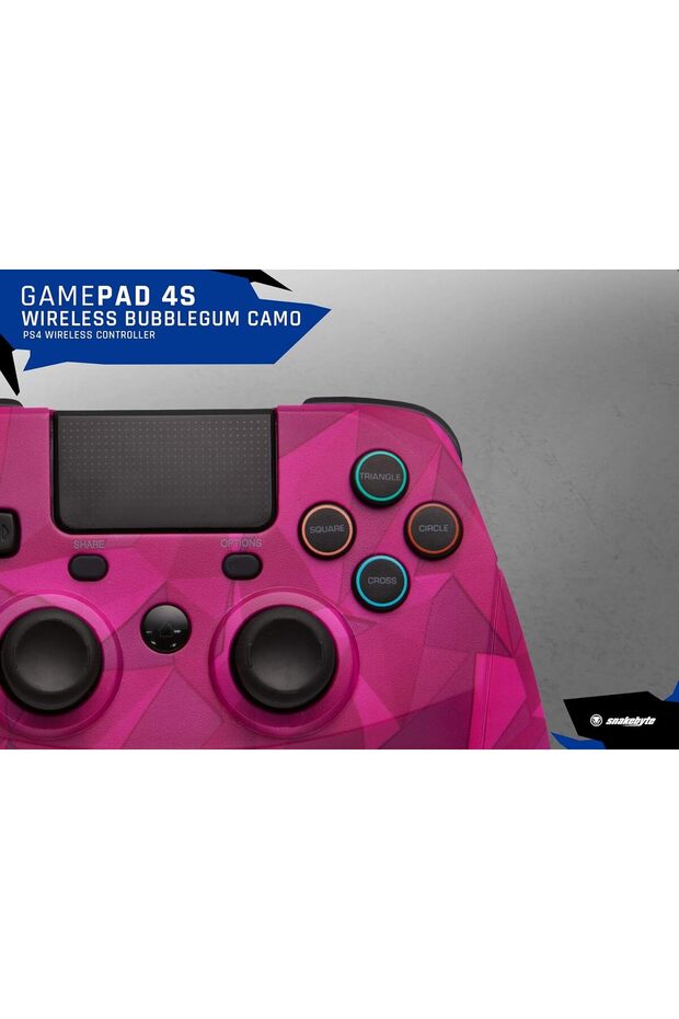 GAMEPAD 4S - Camo Bubblegum - Wireless Bluetooth Controller for PlayStation 4 - 5