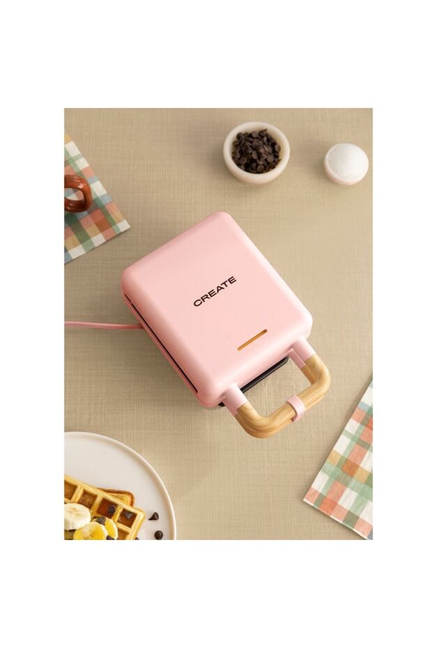 2in1 waffle maker, CREATE, Stone Studio, pastel pink - 2