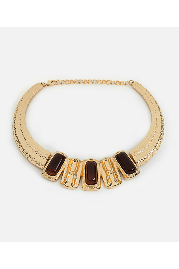 Kalın kontrast kolye - 1