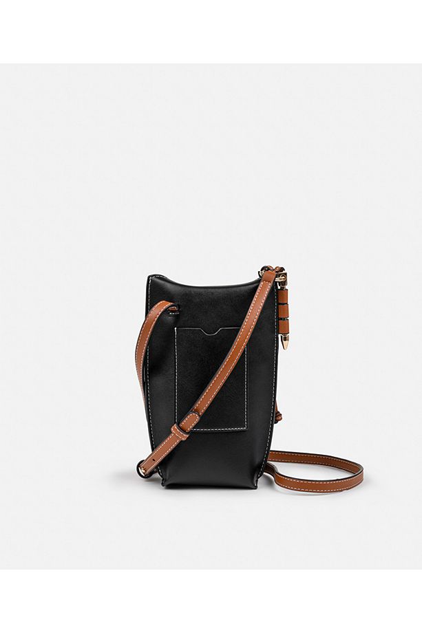 Monogram tokalı colorblock çanta - 5