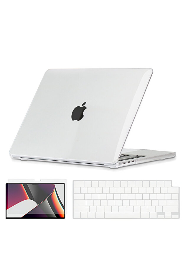 Slim Crystal Hard Case Combo | MacBook Air 15 inch A2941 M2 2023, A3114 M3 2024 Hard Shell Case with