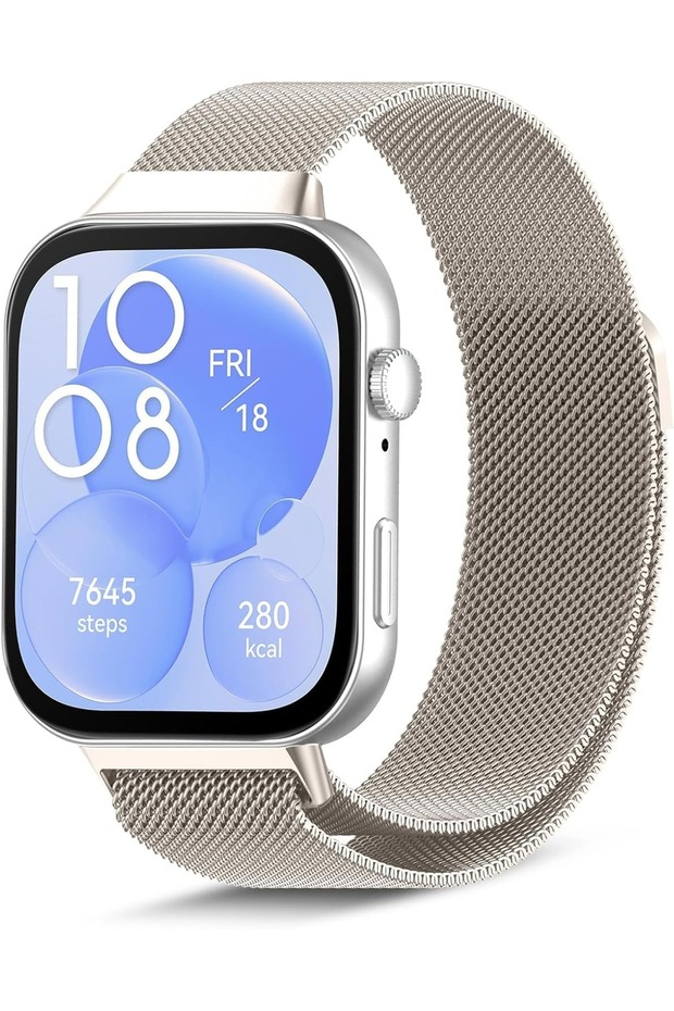 Strap For Huawei Watch Fit 4 / Fit 4 Pro/Fit 3, Metal Mesh with Magnetic Closure, Magne