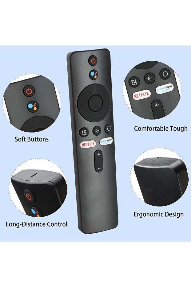 جهاز تحكم عن بعد صوتي متوافق مع جهاز Xiaomi Mi TV Stick / Box S، 4S، 4K - وحدة تحكم بديلة