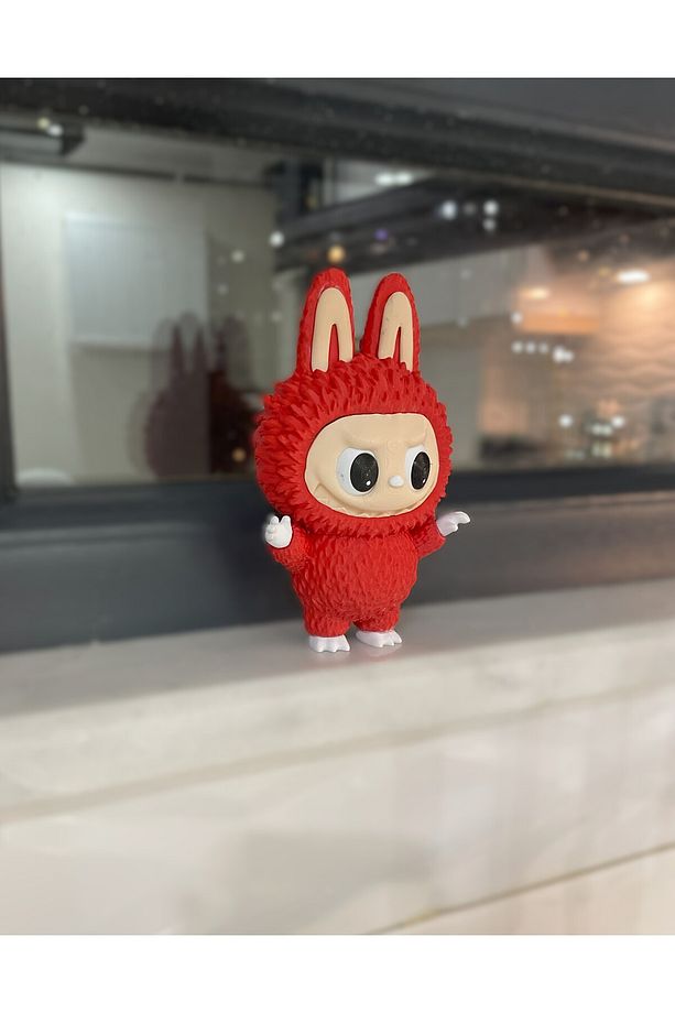 Labubu Energy 14cm / Labubu Oyuncak / Canavar Bebek Labuba/ Labubu Karakter Figürü Kırmızı, Süs - 4