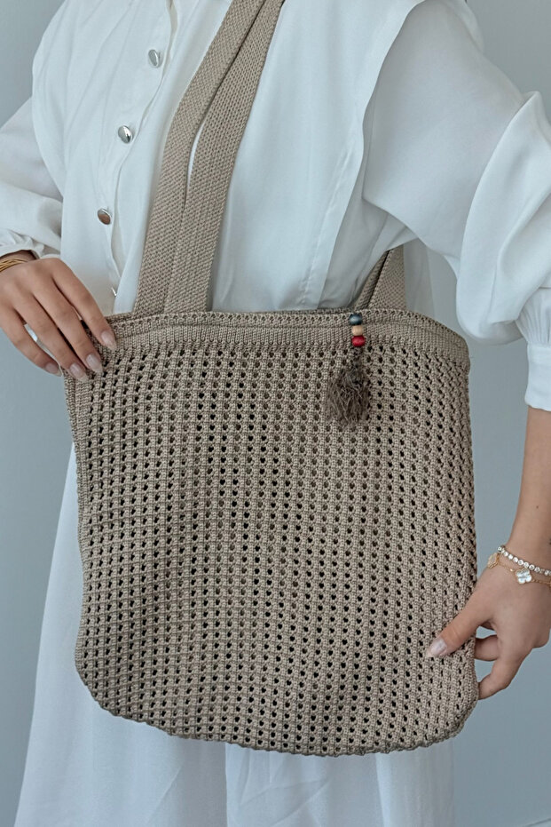 Сумка з бісером, норка - 2