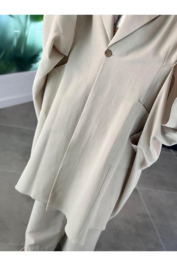 Collection Oversize Giyçık 25Y5808 Taş - 7