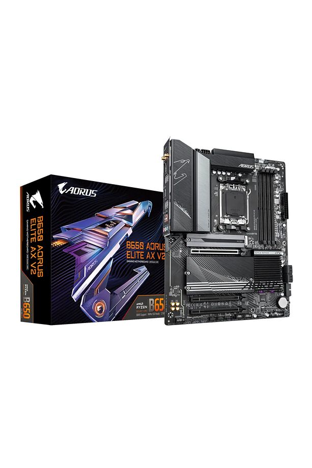 B650 Aorus Elite AX V2 DDR5 8000 MHz (OC) 3xM.2 DP HDMI 2.5G LAN Wi-Fi 6E ATX Soket AM5 - 1