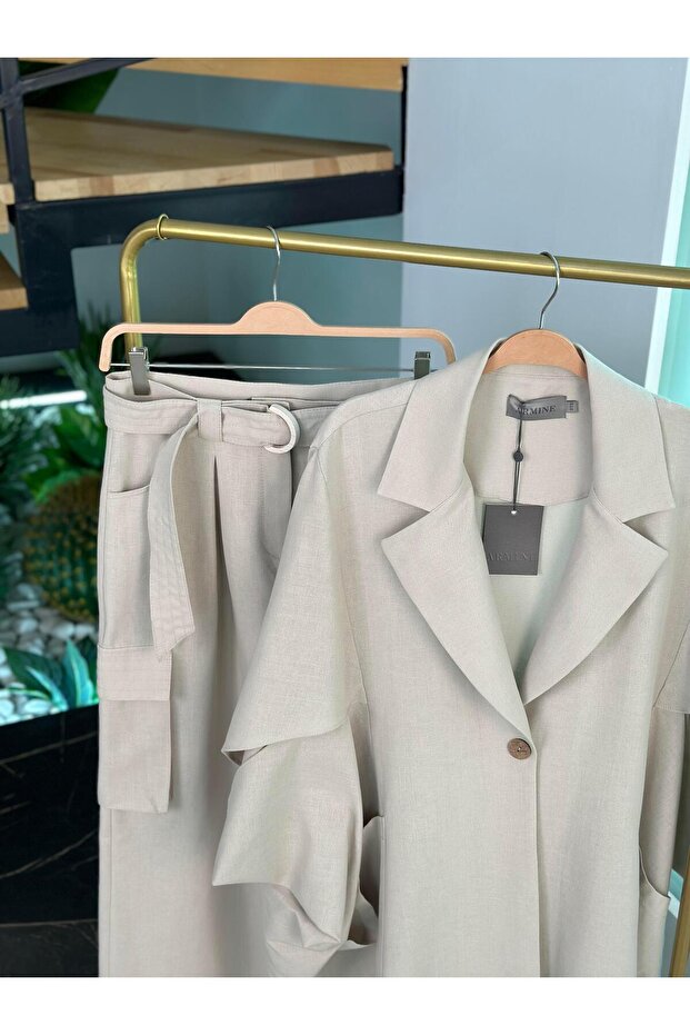 Collection Oversize Giyçık 25Y5808 Taş - 8