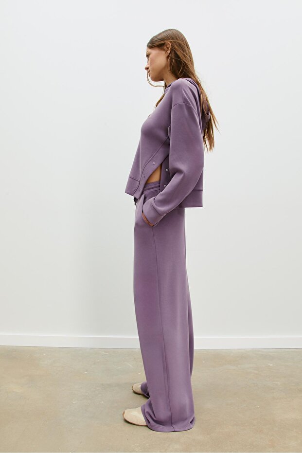 Yumuşak dokulu palazzo pantolon - 2