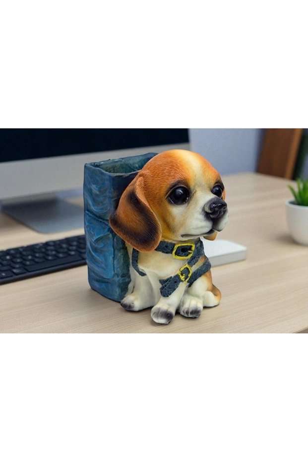Cute Bag Dog Design Pen Holder Figurine Made of Vip Acrylic
