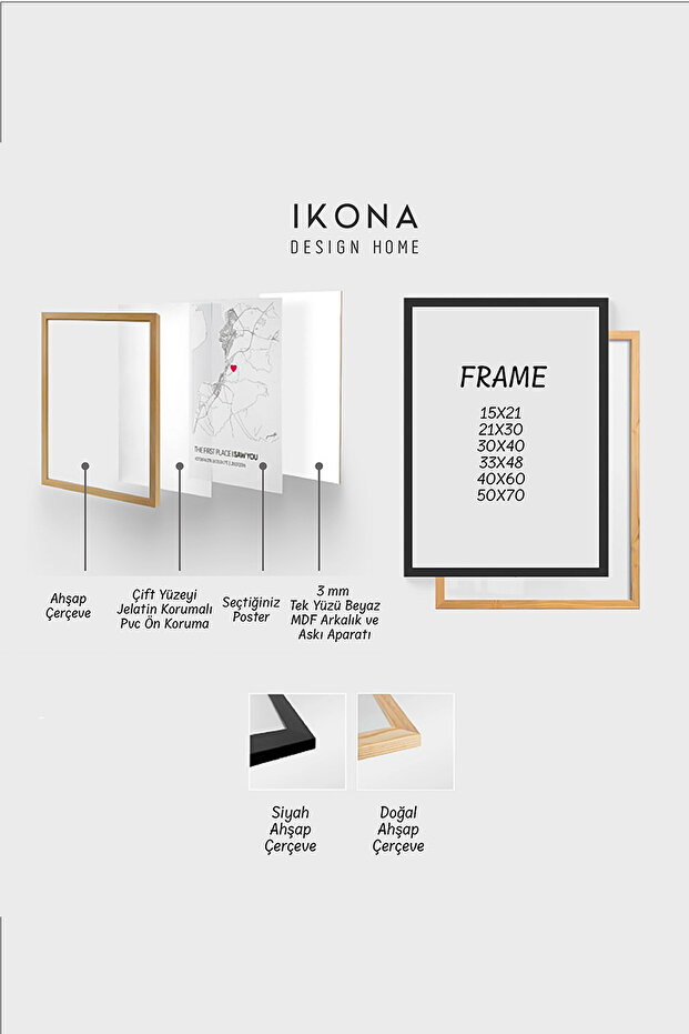 Japon Kuşları Ahşap Çerçeveli 2'li Poster Tablo Seti | Modern Stil Minimal Duvar Dekoru - 6