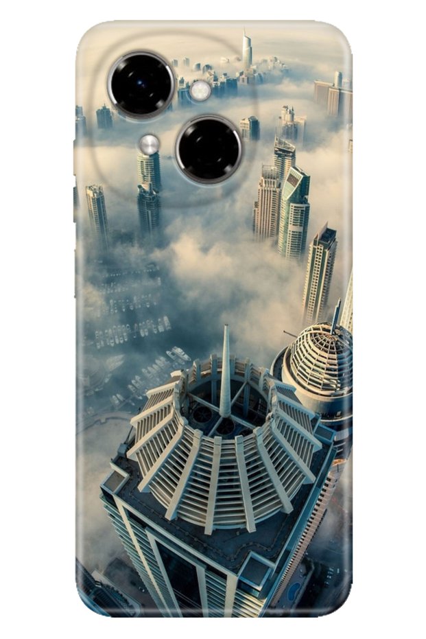 Spark Go 1 2025 6.67" Case Decorative Silicone Printed Cover Dubai Landscape