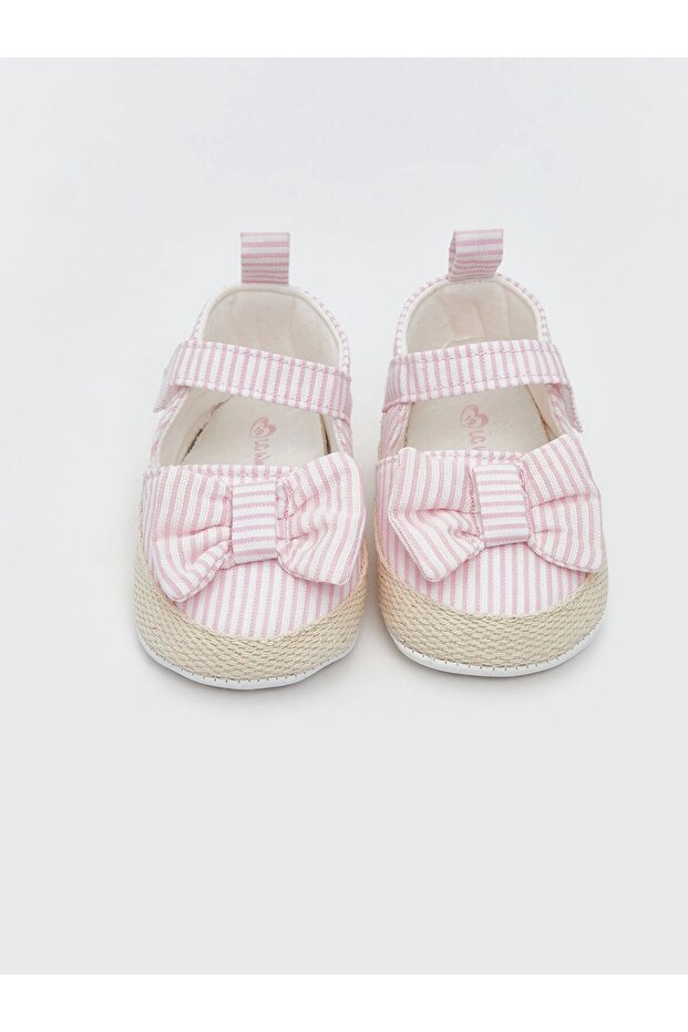 LCW STEPS Pembe Cırt Cırtlı Kız Bebek Yürüme Öncesi Ayakkabısı - 3