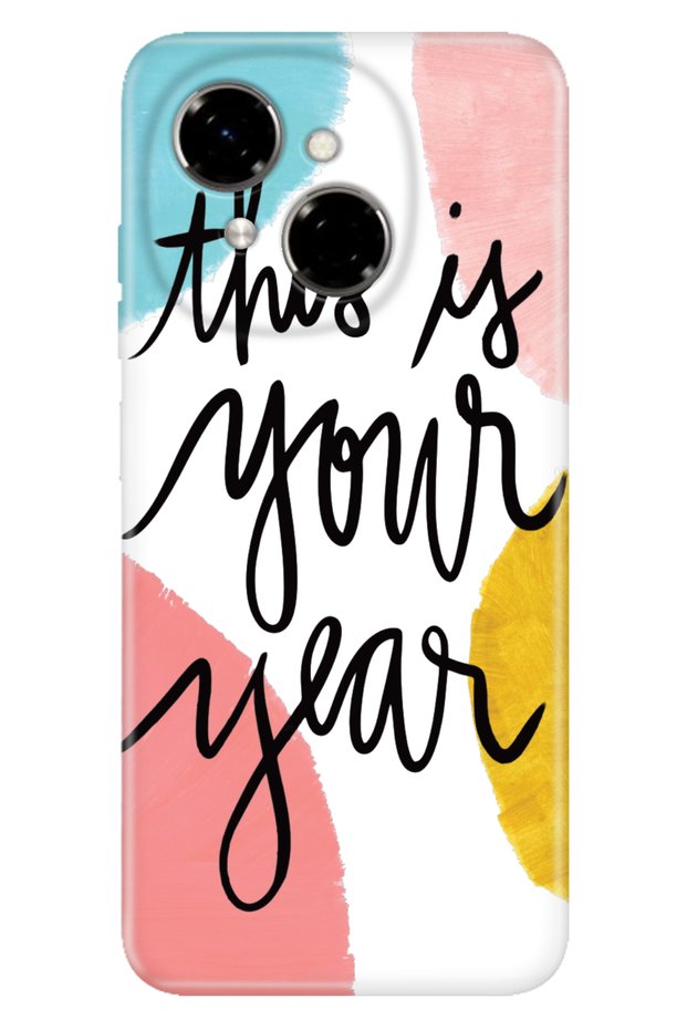 Spark Go 1 2025 6.67" Case Decorative Silicone Printed Cover Your Year