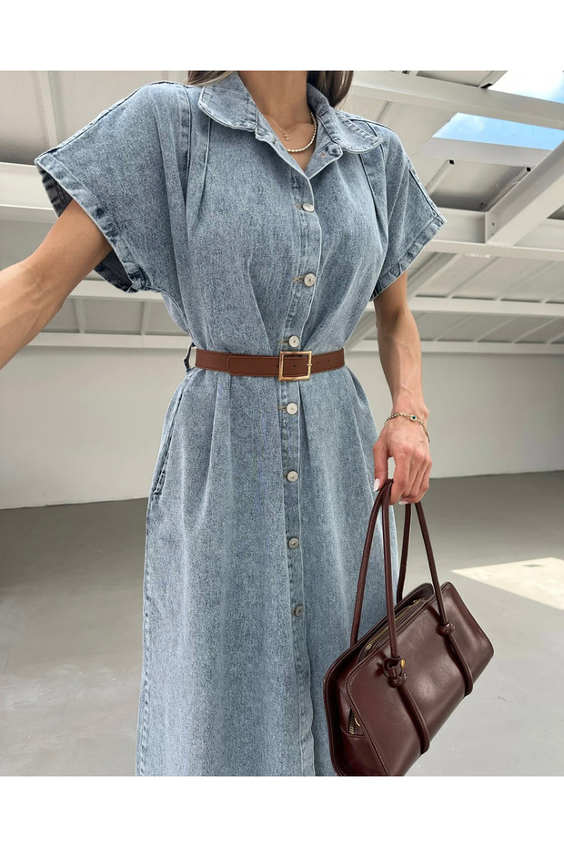 Kot Oversize Elbise - 3