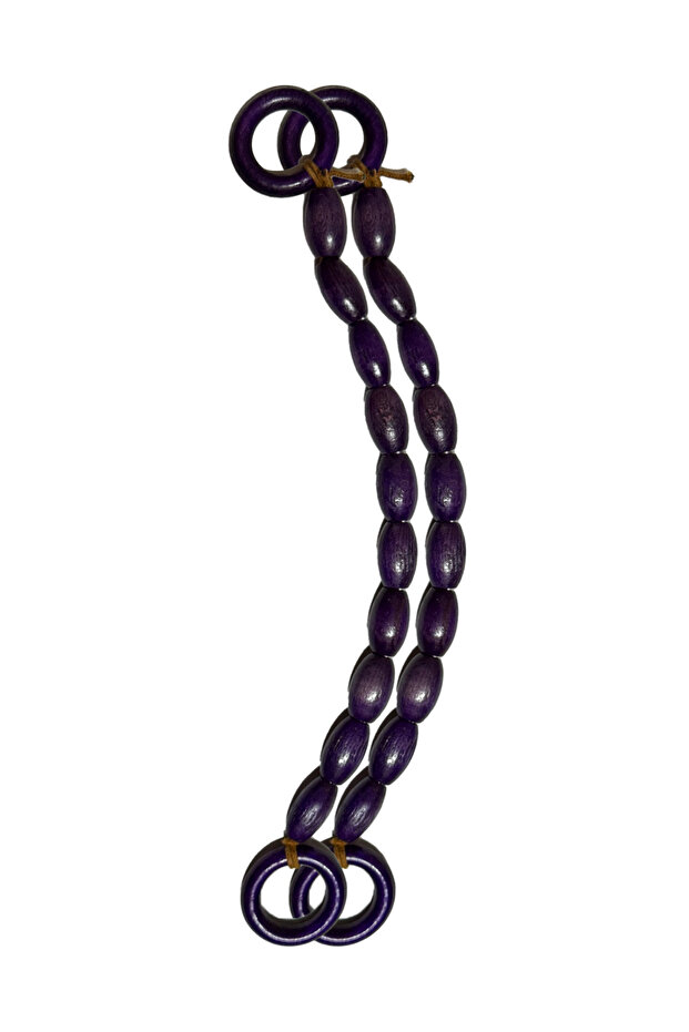 Ahşap Boncuklu Çanta Sapı (40cm)-Model 19 - 1
