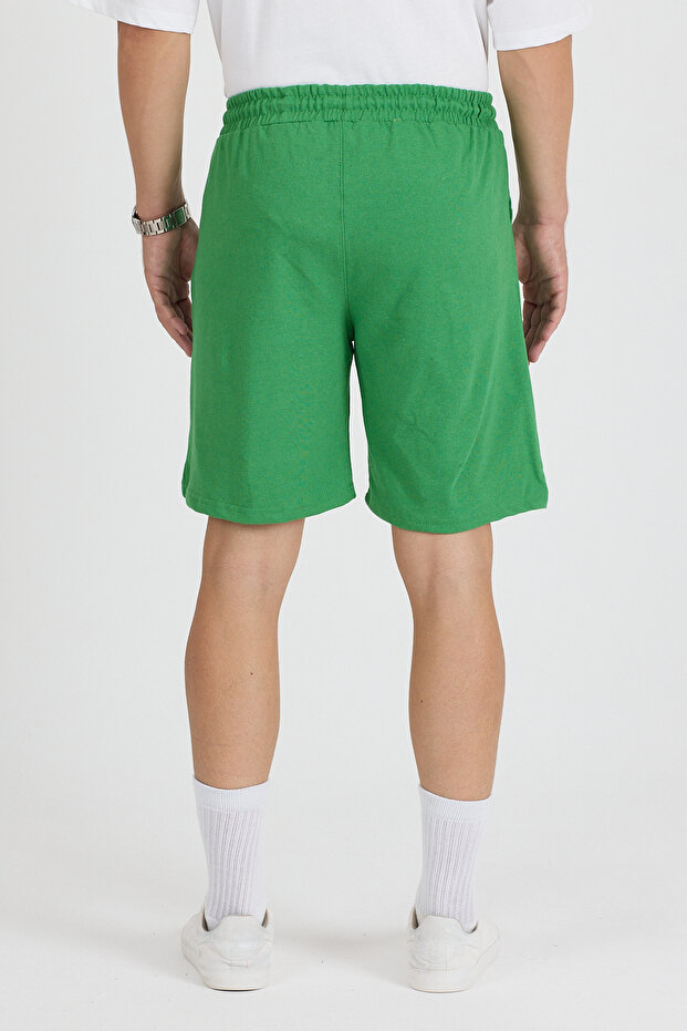 Unisex Renkli Fit Kalıp Basic Şort - 4