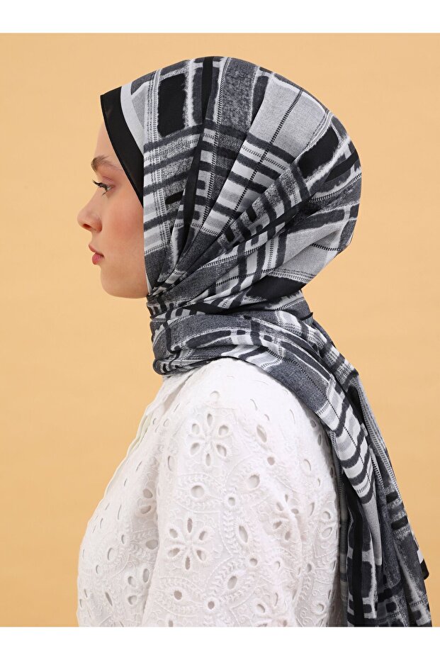 شال ناعم منقوش - متعدد الالوان - V30 - - 4