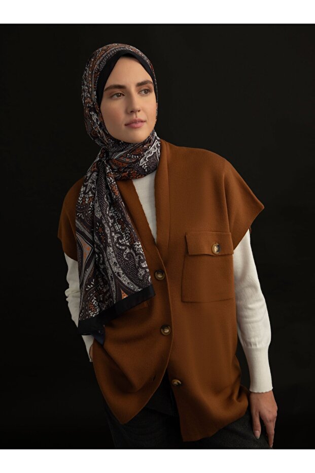 Ethnic Patterned Soft Shawl - Multicolored - V20 - - 2