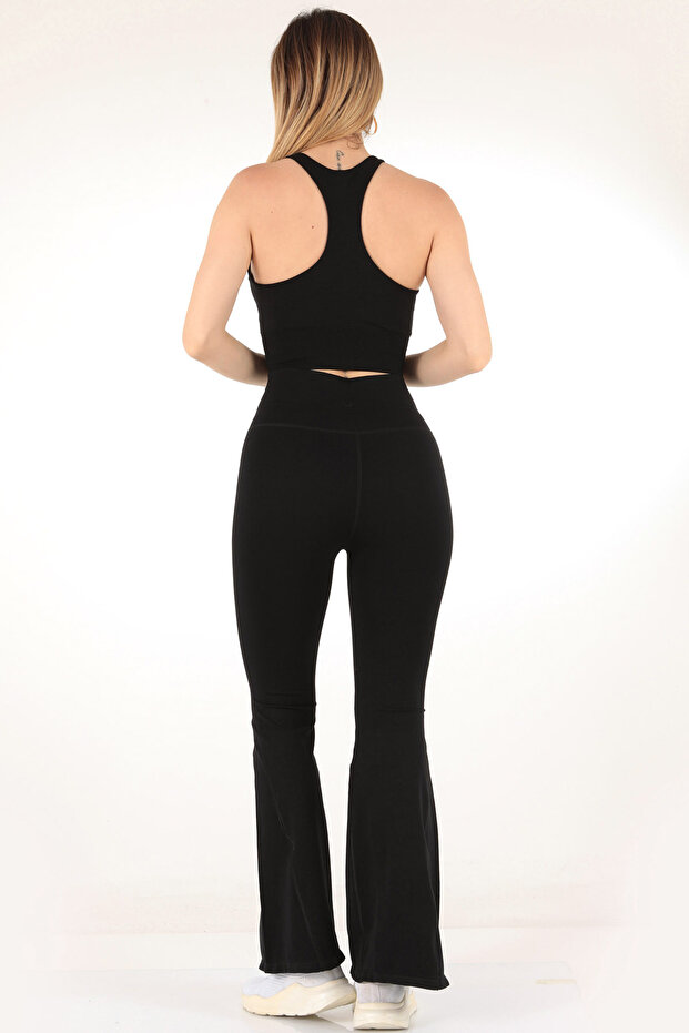 Seamless Kadın İspanyol Paça Tayt - 1