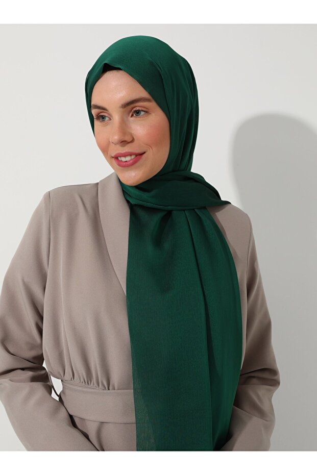 Janjan Double Layer Shawl - Emerald - Shawl