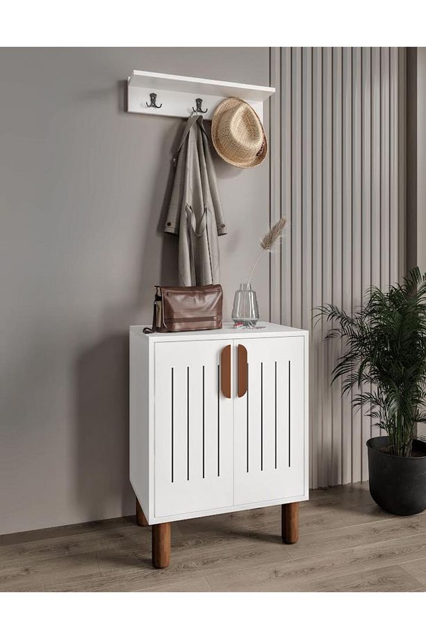 Aslan Mini Askılıklı Ayakkabılık Ve Çok Amaçlı Dolap - 1