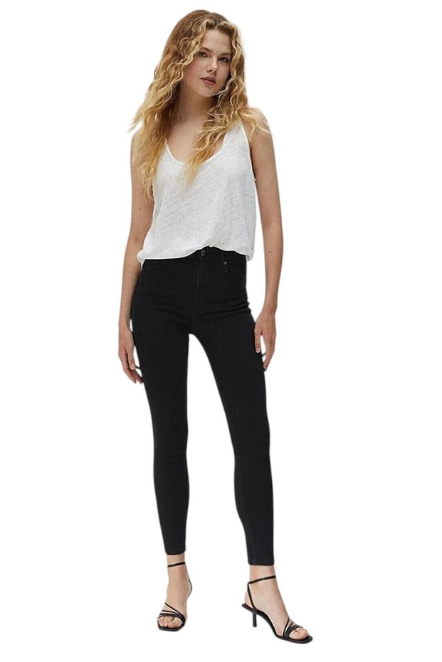 Women's High Waist Lycra Tightening Pantalon Slim Fit Jeans