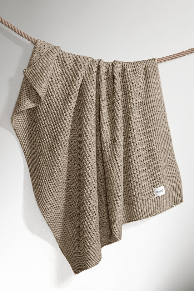 Knitwear Baby Blanket 90X110 cm - Beige