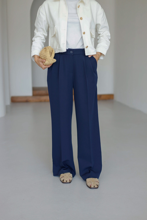 YÜKSEK BEL PALAZZO PANTOLON - 1