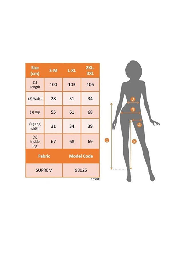 High Waist Patterned Single Jersey Trousers - Patterned - 7