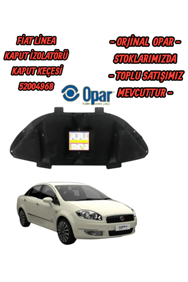 FİAT LİNEA KAPUT İZOLATÖRÜ KAPUT KEÇESİ 52004968 OPAR - 1