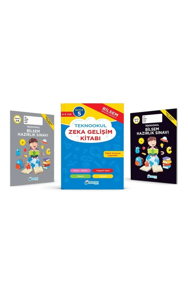 Tüm Sınıflar İçin Bilsem Sınavı Hazırlık Seviye 1-2-3-4-5 ve Bilsem Hazırlık Mülakat Seti - 6