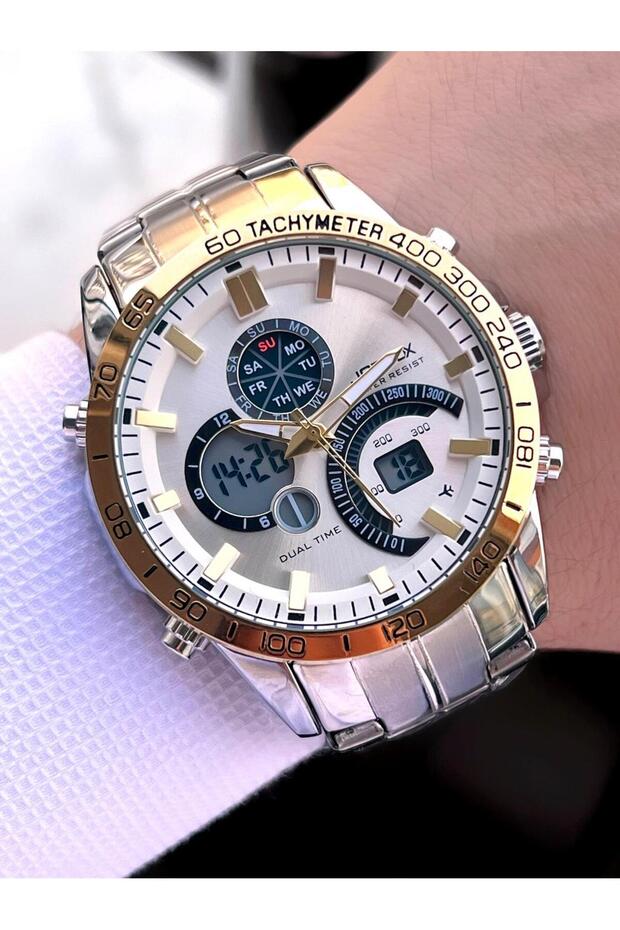 Çelik Kordon Dijital Ve Analog 2 Yıl Garantili 3 Atm Suya Dayanıklı Erkek Kol Saati JOE.CL05 - 1