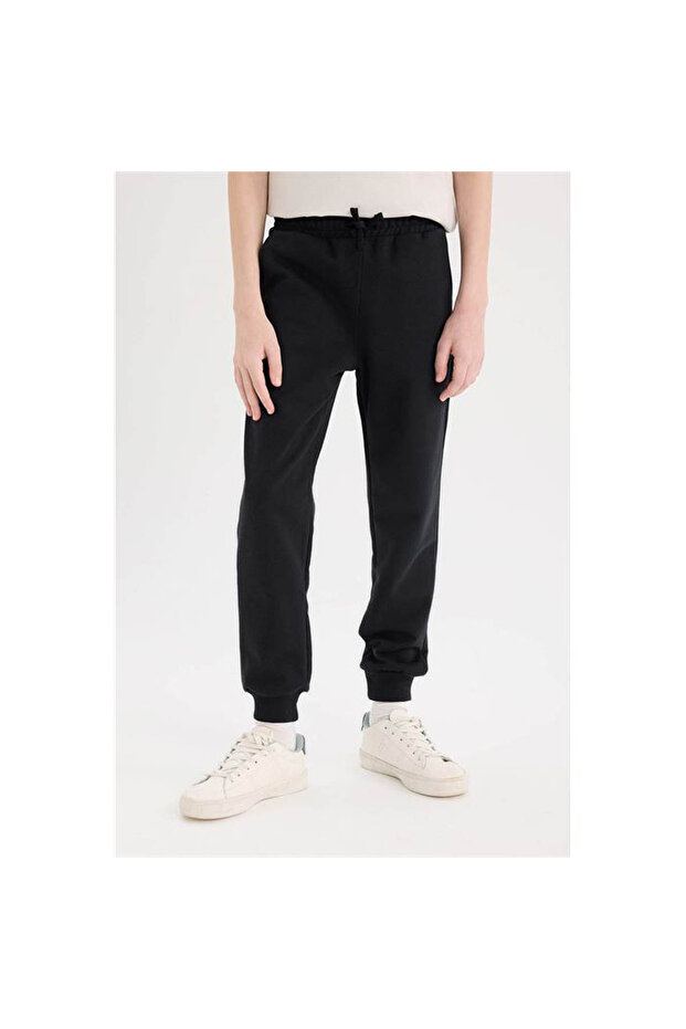 Elastické tepláky Jogger Black pro chlapce E7338A8/BK27 - 3