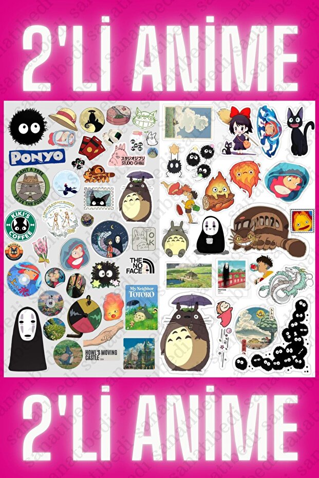 2 Sheets Sticker Set - Notebook Laptop Phone Water Bottle Label