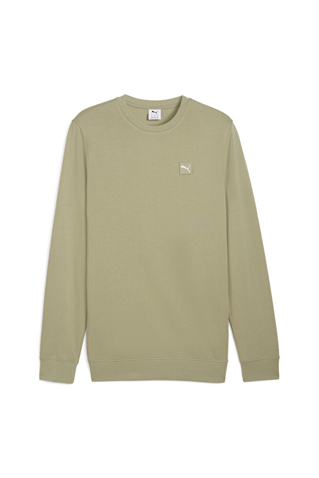 Ess Elevated Crew Erkek Yeşil Günlük Stil Sweatshirt 68472782 - 1