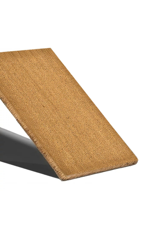 سجادة باب مستطيلة من ألياف جوز الهند وجوز الهند، 33 × 60 سم - 2