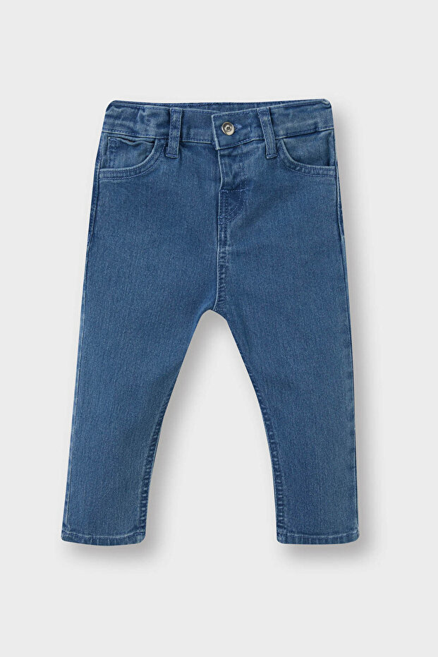 Açık Mavi Erkek Bebek Jean Pantolon D2518A5/BE394 - 1