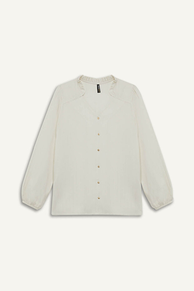 Ecru Women's Shirt F0226Ax/Er105