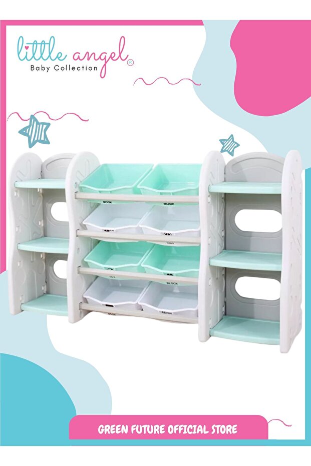 -Toy Storage Organizer W/Multiple Shelves And Bins