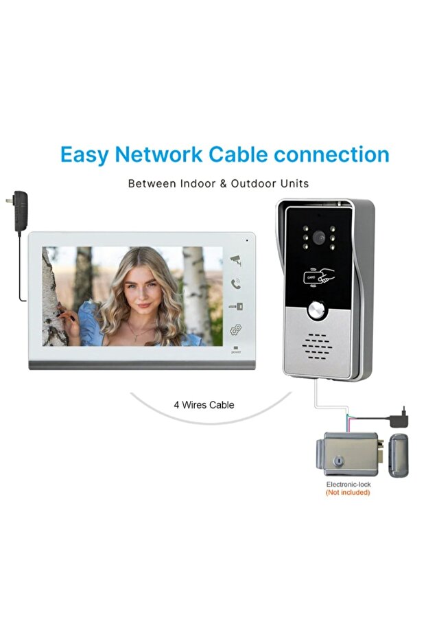 Video intercom system with 7-inch screen, CRISTALIS SALE™, Video intercom with 5 access keys - 12