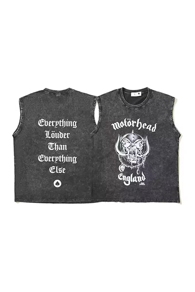 قميص داخلي كبير الحجم للجنسين مطبوع عليه MotorHead England
