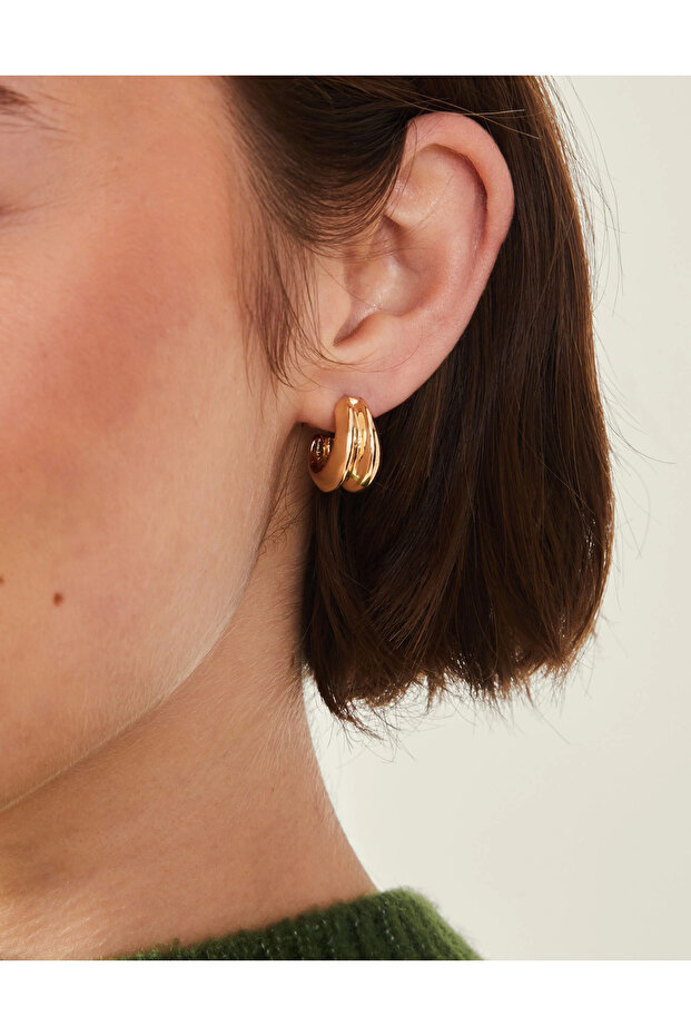 Double Mini Halka Küpe - 1