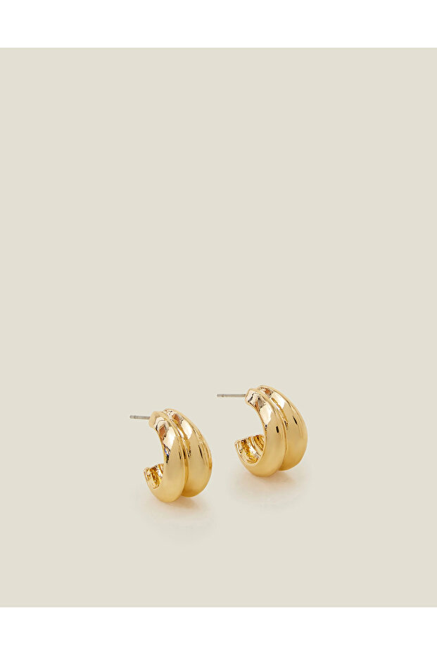 Double Mini Halka Küpe - 2